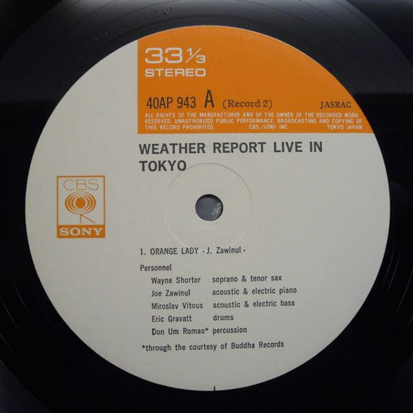Weather Report Live In Tokyo