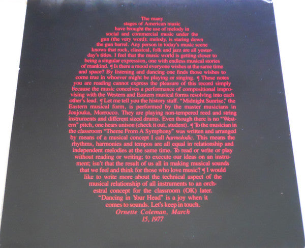 Release: Dancing In Your Head-Vinyl-US-1977-SP-722, SP-722-670544