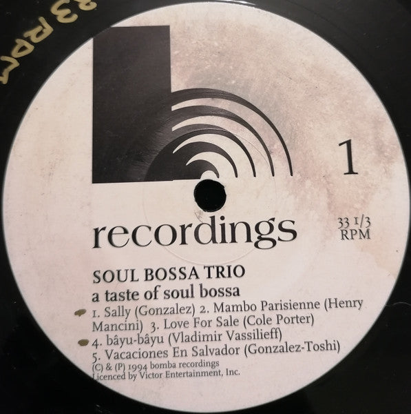 Master Release: A Taste Of Soul Bossa by Soul Bossa Trio
