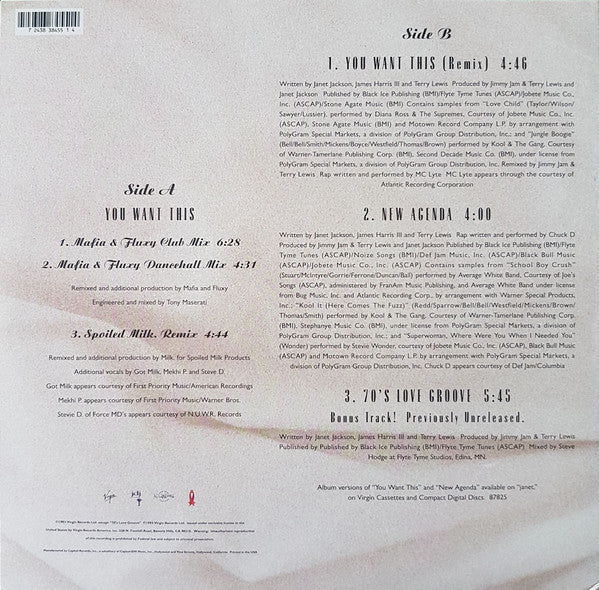 Master Release: You Want This by Janet Jackson