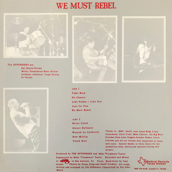 Master Release: We Must Rebel by Offenders