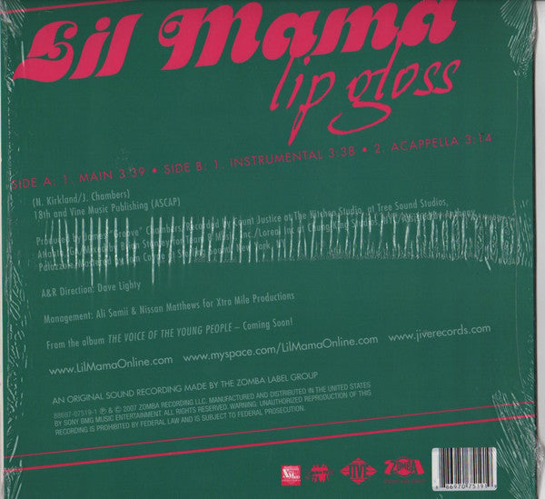 Release: Lip Gloss-Vinyl-US-2007-88697-07519-1-983740
