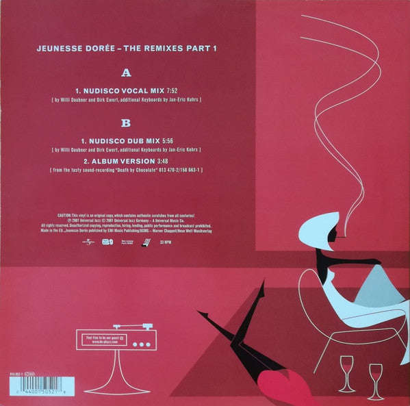 Release: Jeunesse Dorée - The Remixes Part 1-Vinyl-Germany-2001-015 052-1-264907