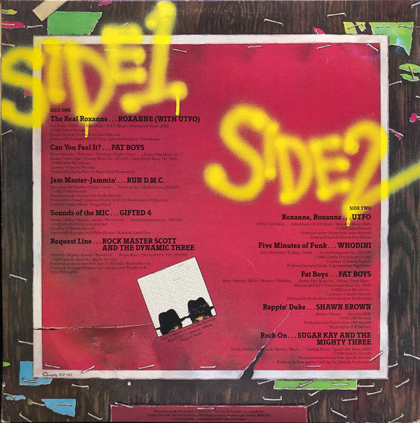 Release: Kings Of Rap-Vinyl-Canada-1985-RSP 103-377485