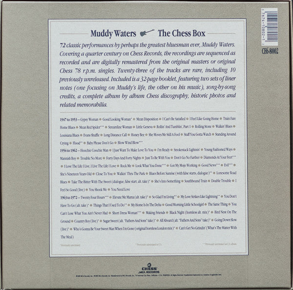 Master Release: The Chess Box by Muddy Waters