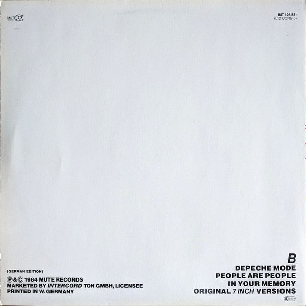 Release: People Are People-Vinyl-Germany-1984-INT 126.821, L12 BONG 5, L 12 BONG 5-202706