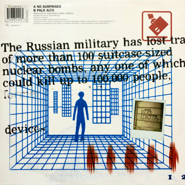 Release: No Surprises-Vinyl-UK-1998-7243 8 85144 6 0, 12NODATA 04-741335