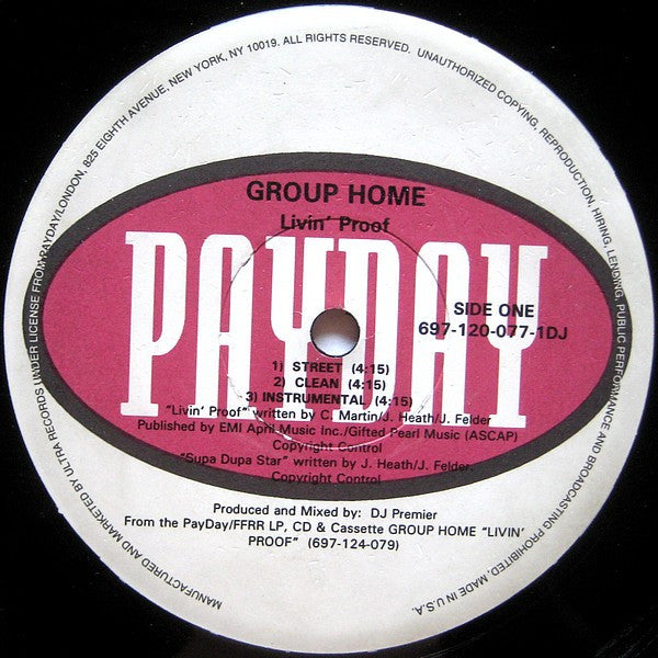 Release: Livin' Proof-Vinyl-US-1999-697-120-077-1DJ-146267