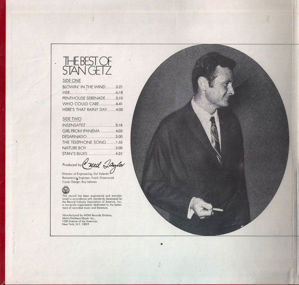 Release: The Best Of Stan Getz-Vinyl-US-1967-V6 8719, V6-8719-709899