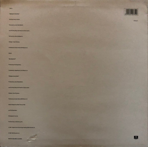 Master Release: Always On My Mind by Pet Shop Boys