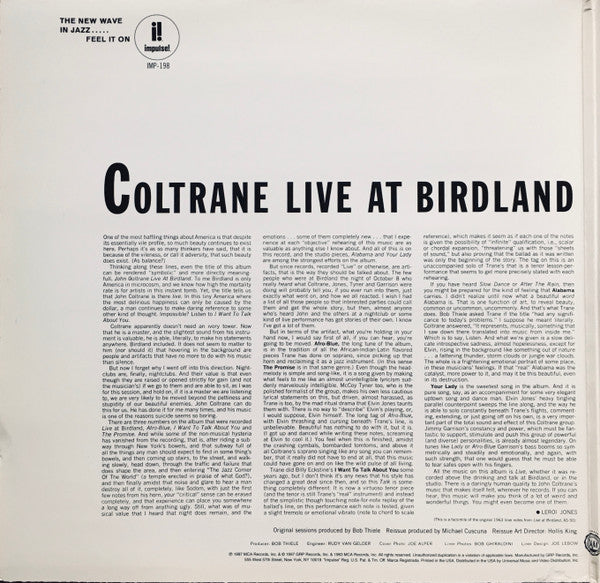 Live At Birdland