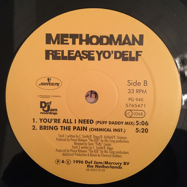 Release: Release Yo' Delf-Vinyl-Netherlands-1996-576 547-1, 5765471, 576 547-1, 5765471-259027