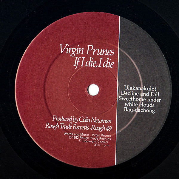 Master Release: ...If I Die, I Die by Virgin Prunes