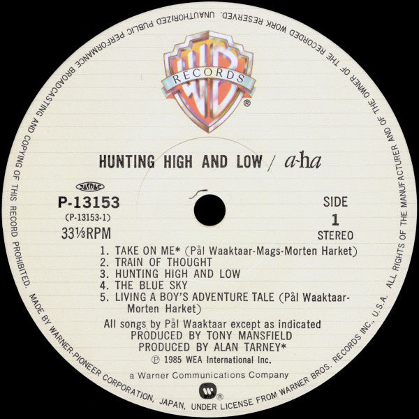 Hunting High And Low = ハンティング・ハイ・アンド・ロウ