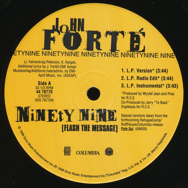 Master Release: Ninety Nine (Flash The Message) by John Forte