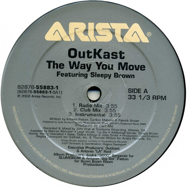 Release: The Way You Move / Hey Ya!-Vinyl-US-2003-82876-55883-1-219903