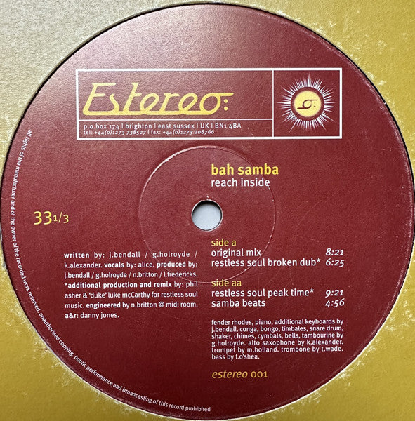 Release: Reach Inside-Vinyl-UK-1997-Estereo 001-127285