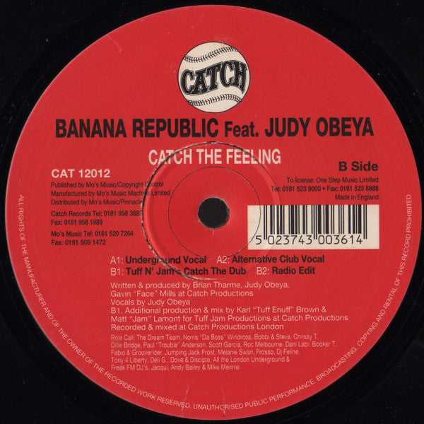 Release: Catch The Feeling-Vinyl-UK-1997-CAT 12012-161210