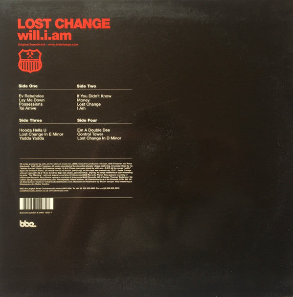 Release: Lost Change (Original Soundtrack)-Vinyl-UK-2001-BBEBGLP003-249974