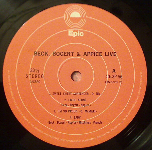 Beck, Bogert & Appice Live