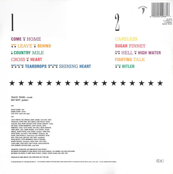 Release: Baby, The Stars Shine Bright-Vinyl-Europe-1986-240966-1, BYN9, 240966-1, BYN9-960926
