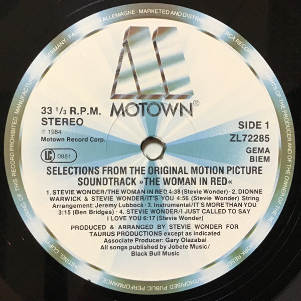 The Woman In Red (Selections From The Original Motion Picture Soundtrack)