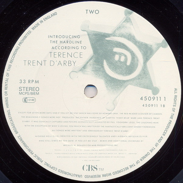 Introducing The Hardline According To Terence Trent D'Arby