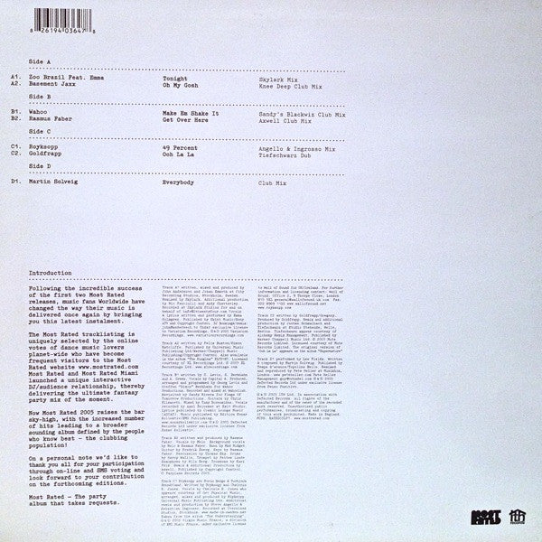 Most Rated 2005 (Part 1)