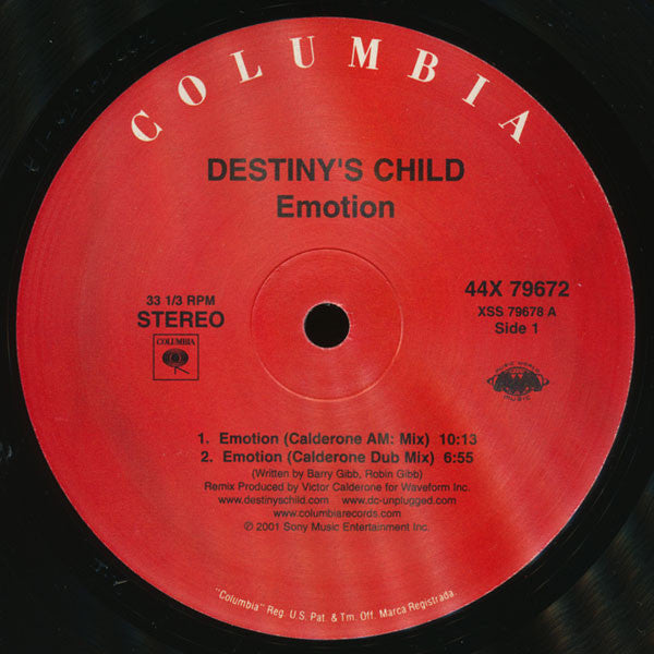 Release: Emotion-Vinyl-US-2001-44X 79672-176332