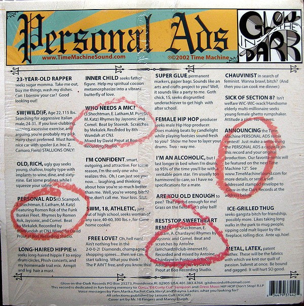 Release: Personal Ads-Vinyl-US-2002-GITD001-883760