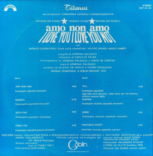 Amo Non Amo (I Love You I Love You Not)