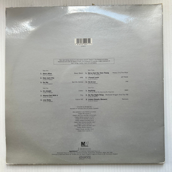 Release: New Jack Swing Mastercuts Volume 4-Vinyl-UK-1995-CUTSLP 27-531480
