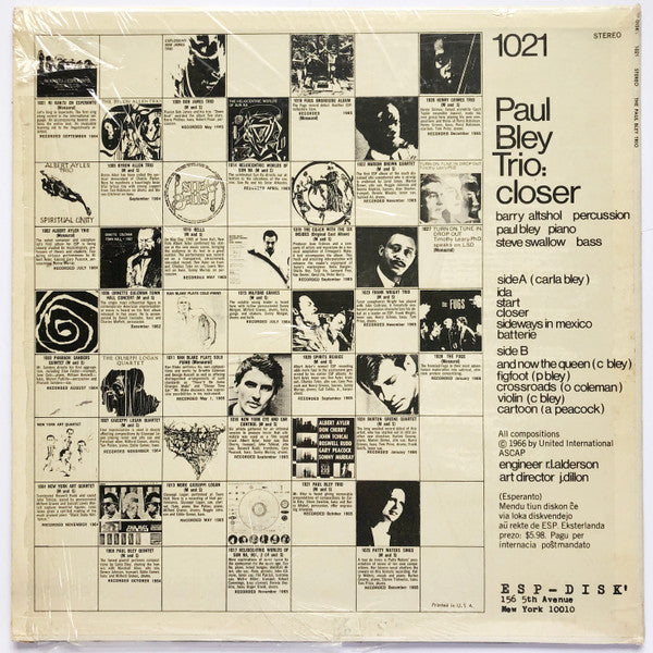 Release: Closer-Vinyl-US-1966-1021-885841