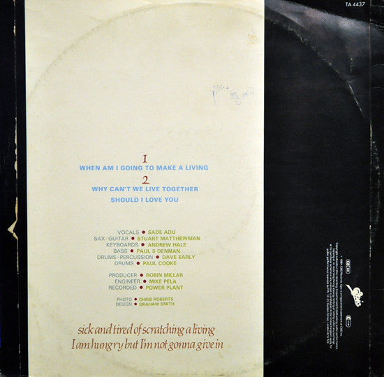 Master Release: When Am I Going To Make A Living by Sade