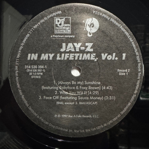 In My Lifetime, Vol. 1