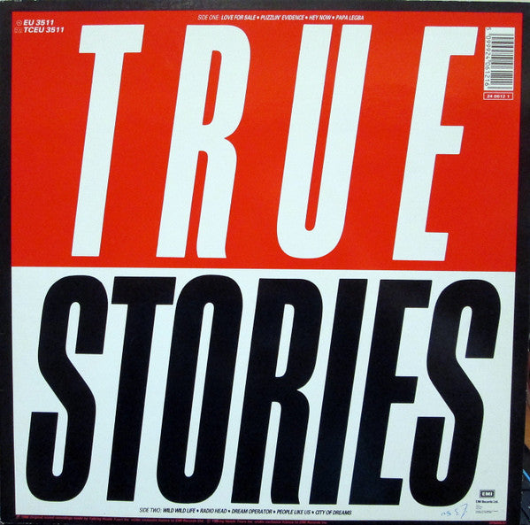 Master Release: True Stories by Talking Heads