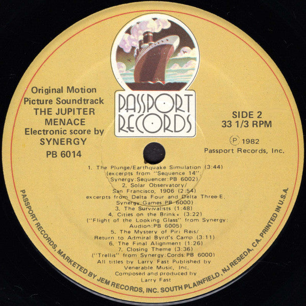 The Jupiter Menace (Original Motion Picture Soundtrack)