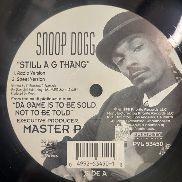 Release: Still A G Thang-Vinyl-US-1998-PVL 53450-550092