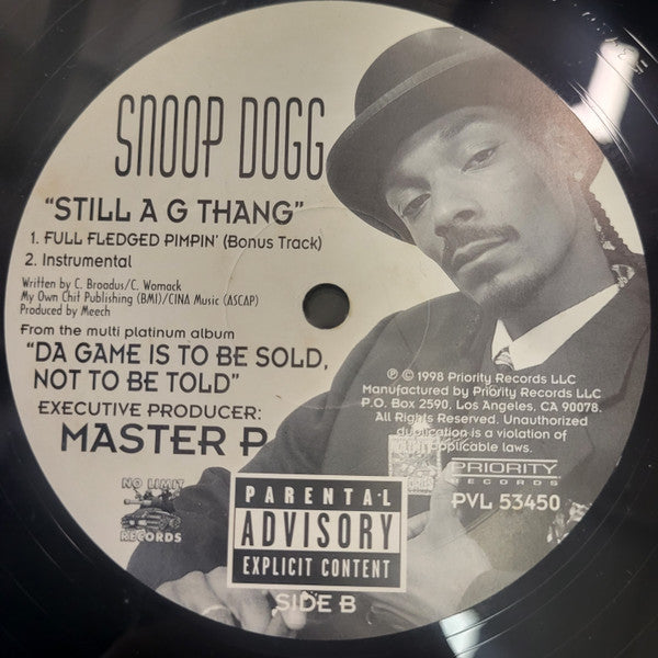 Release: Still A G Thang-Vinyl-US-1998-PVL 53450-550092