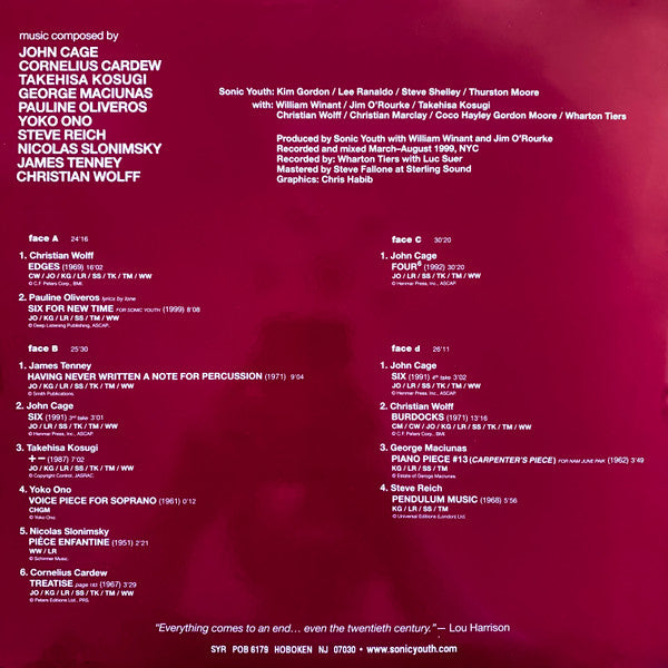 Release: Goodbye 20th Century-Vinyl-US-1999-SYR 4-322191