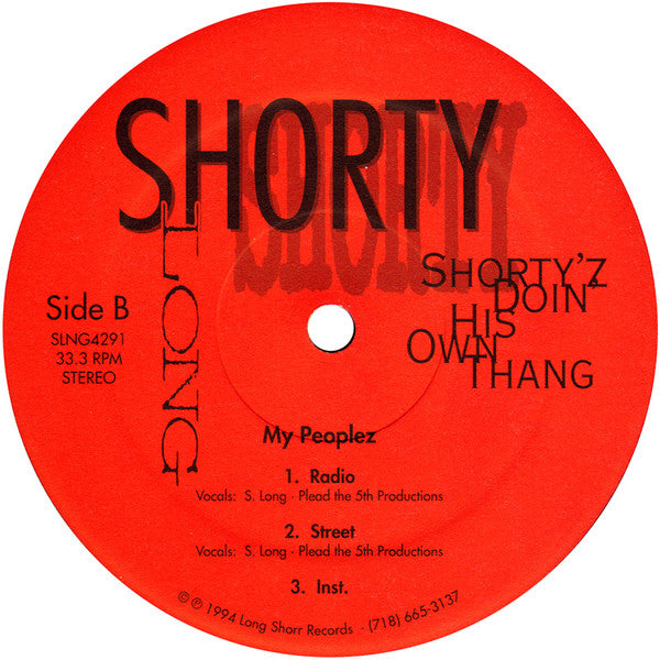 Release: Shorty'z Doin' His Own Thang-Vinyl-US-1994-SLNG4291-416779