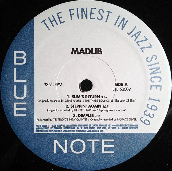 Release: Slim's Return-Vinyl-US-2003-BTE 53009, 7243 5 53009 1 1-200669