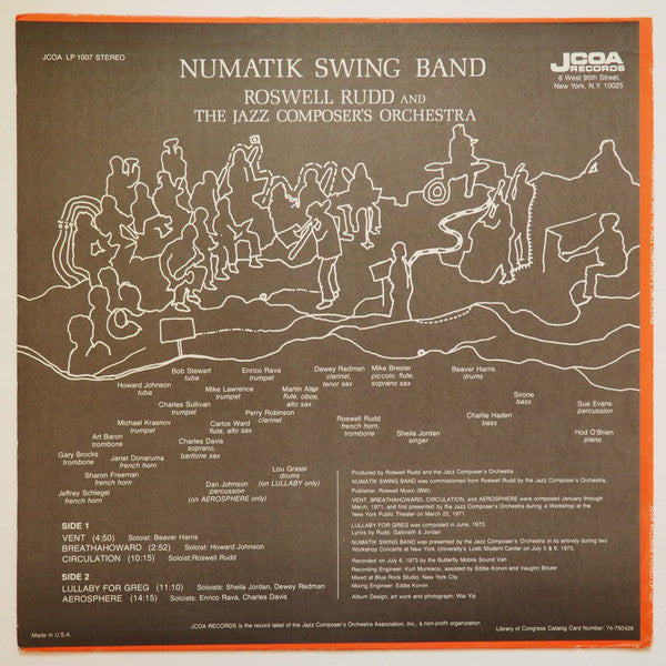 Master Release: Numatik Swing Band by Roswell Rudd