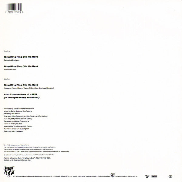 Release: Ring Ring Ring (Ha Ha Hey)-Vinyl-US-1991-TB 965-158829