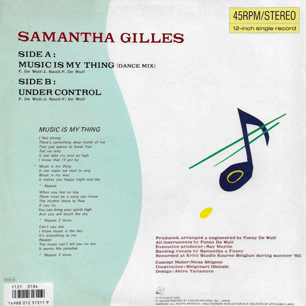 Music Is My Thing / Under Control