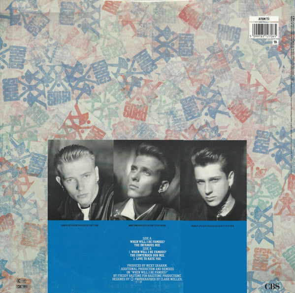 Release: When Will I Be Famous?-Vinyl-UK-1987-ATOM T.2, ATOM T2-673972