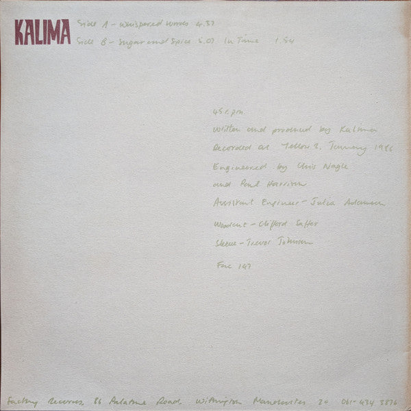 Release: Whispered Words-Vinyl-UK-1986-Fac 147-467663