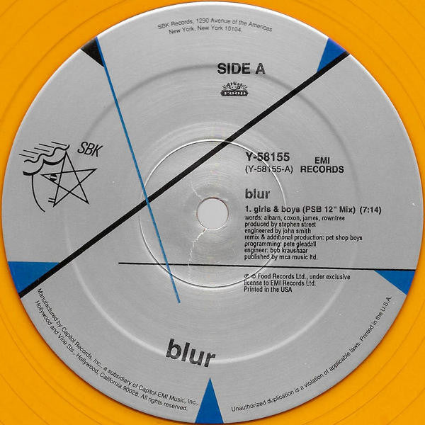 Release: Girls & Boys-Vinyl-US-1994-Y-58155-211886