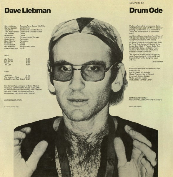 Master Release: Drum Ode by David Liebman