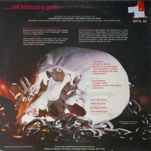 Master Release: Killing Is My Business... And Business Is Good! by Megadeth